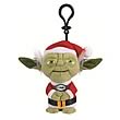 Star Wars Yoda with Santa Hat Mini Talking Clip-On Plush